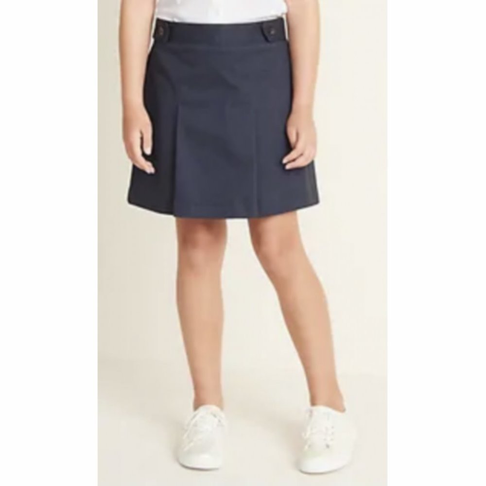 Old Navy Girls Navy Blue Pleated Uniform Skort